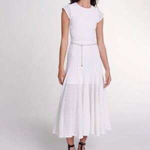 Elegant White Lace Dress